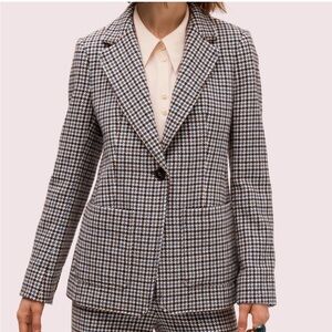 Kate Spade pop houndstooth blazer